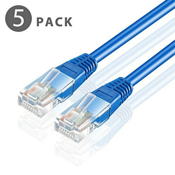 Blue TNP Cat6 Ethernet Patch Cable 7 Feet, 10 Pack - Professional Gold Plated Snagless RJ45 Connector Computer Networking LAN Wire Cord Plug Premium Shielded Twisted Pair Blue TNP Cat6 Ethernet Patch Cable 7 Feet, 10 Pack - Professional Gold Plated Snagless RJ45 Connector Computer Networking LAN Wire Cord Plug Premium Shielded Twisted Pair